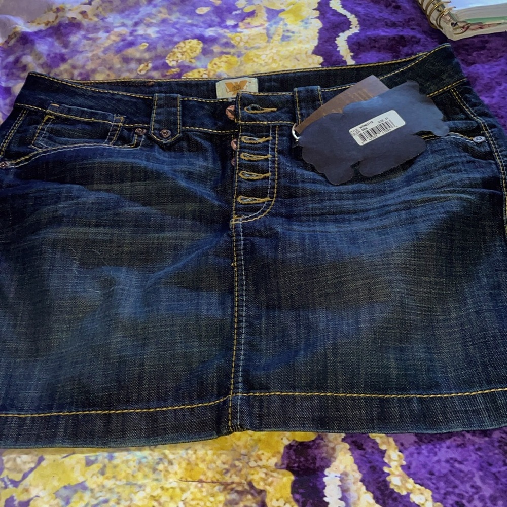 Antik denim mini skirt NWT